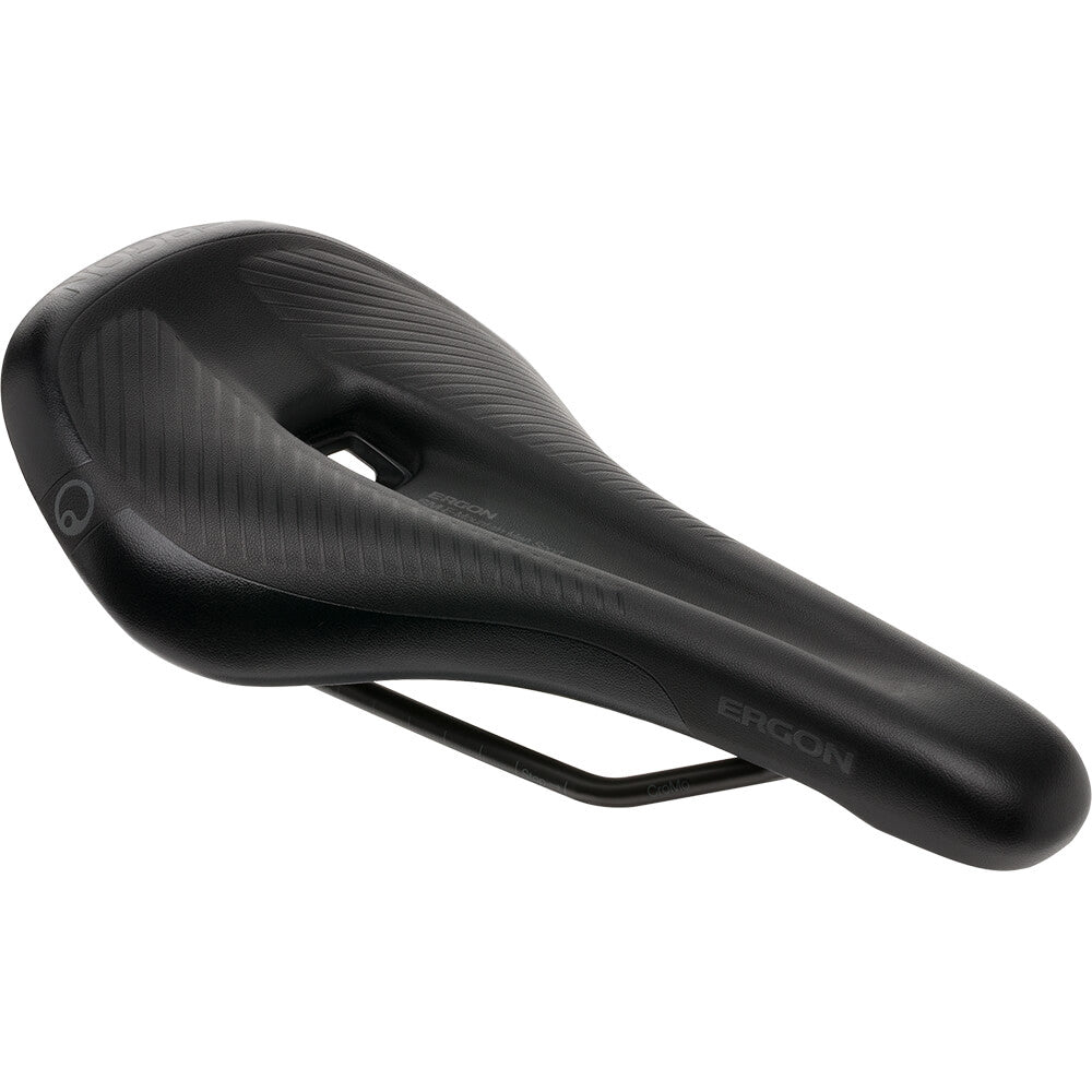 Ergon SM E-Mountain Sport MTB Saddle - Stealth Black - Cr-Mo Rails - S-M 144mm