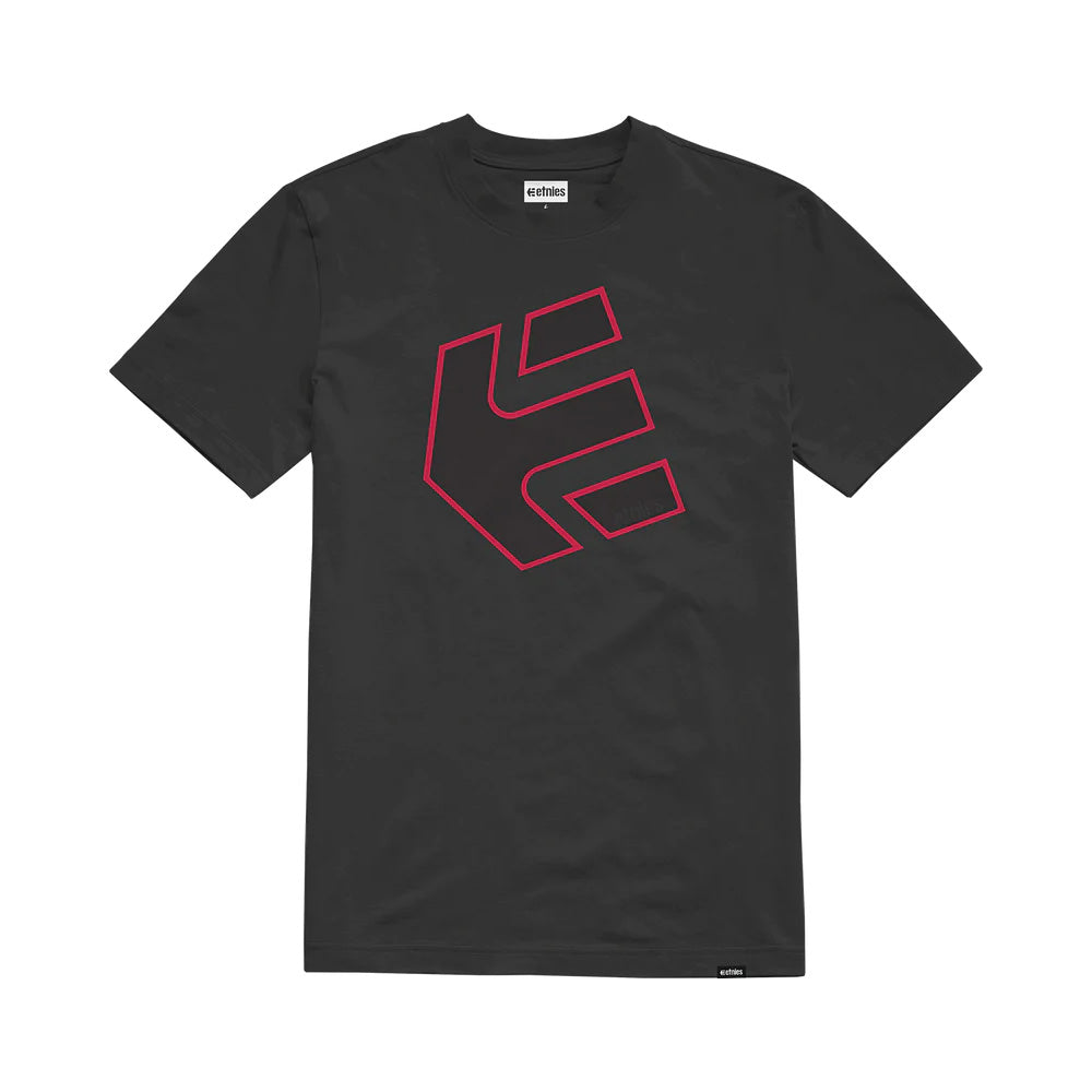 Etnies Crank Tee - S - Black - Red