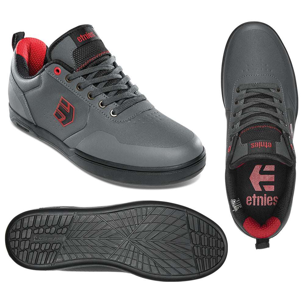 Etnies Culvert Flat Shoes - US 6.0 - Dark Grey - Black - Red