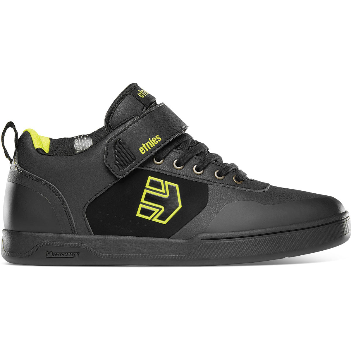 Etnies Culvert Mid Flat Shoes - US 12.0 - Black - Lime