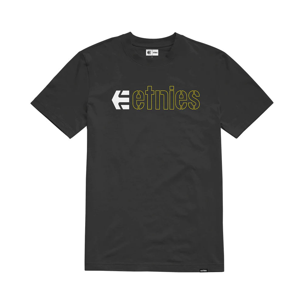Etnies Ecorp Tee - S - Black - Yellow - White