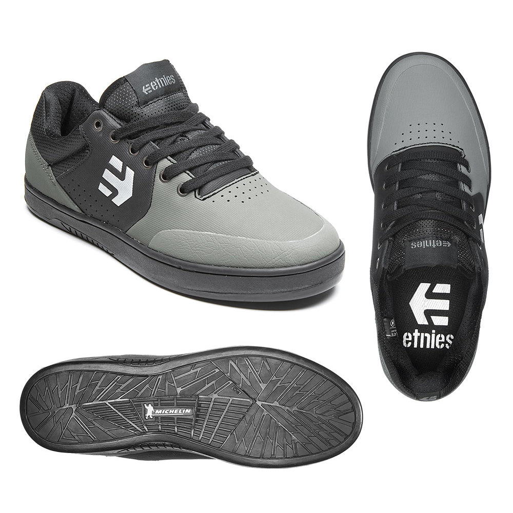 Etnies Marana Crank Flat Shoes - US 6.0 - Dark Grey - Black