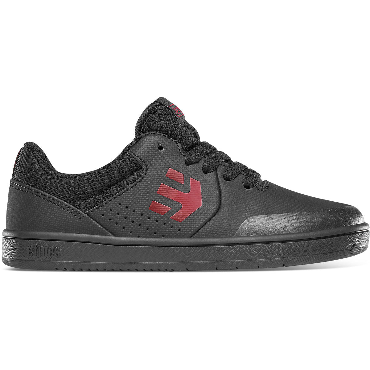 Etnies Marana Kids Flat Shoes - US 2.0 - Black - Red - Black