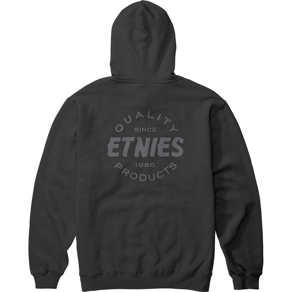 Etnies Quality Control Hoody - S - Black - Charcoal