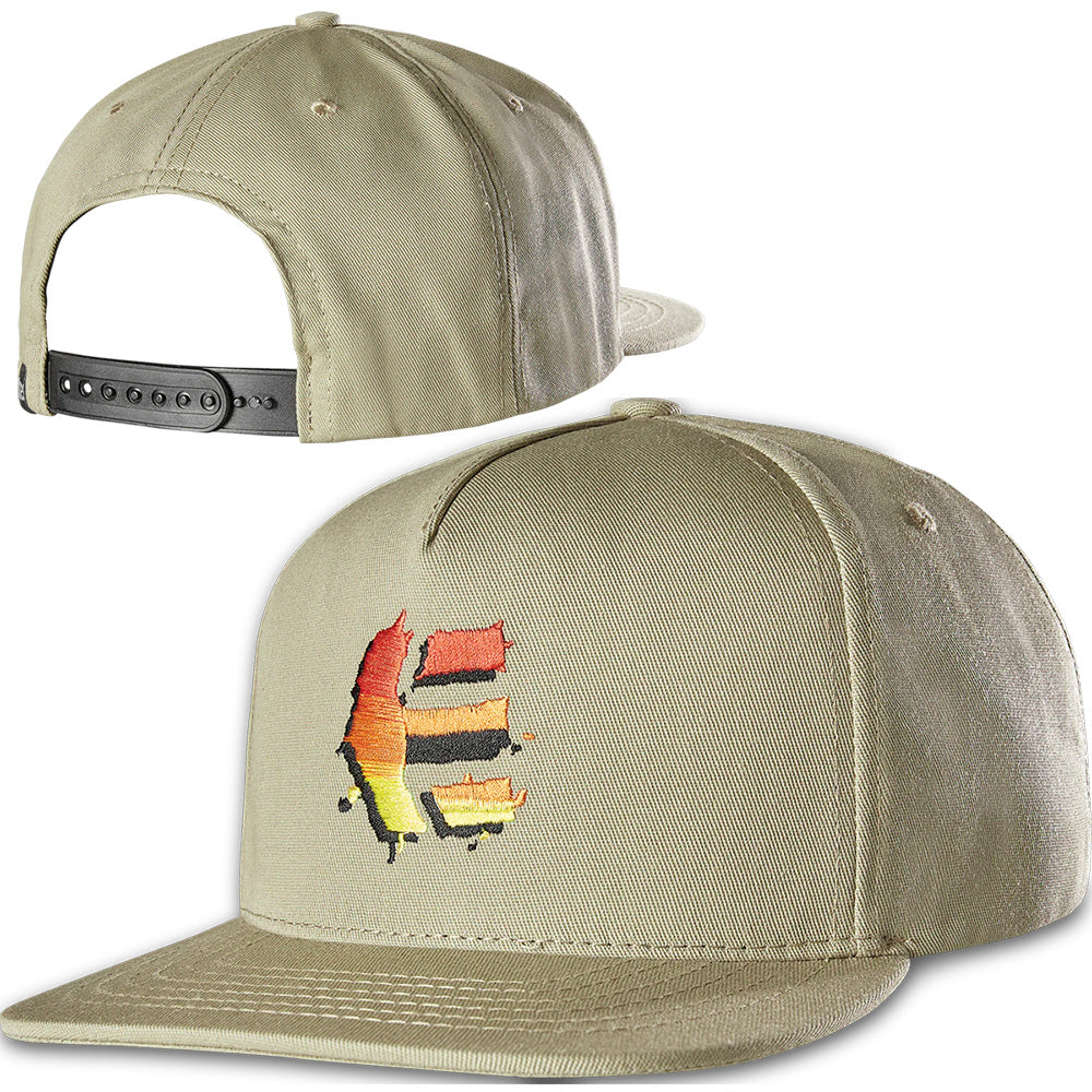 Etnies Rad Tabeltop Snapback Hat - One Size Fits Most - Khaki