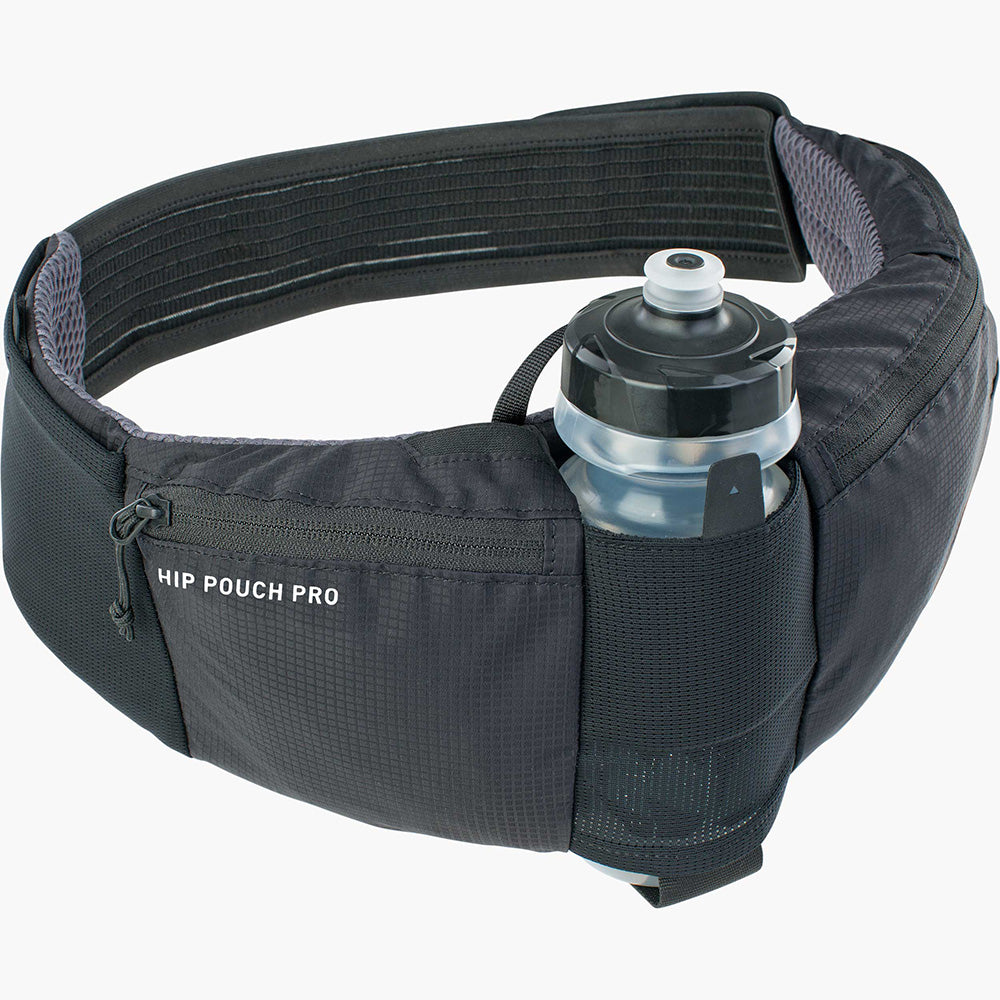 Evoc Hip Pack Pouch Pro With Water Bottle - Black