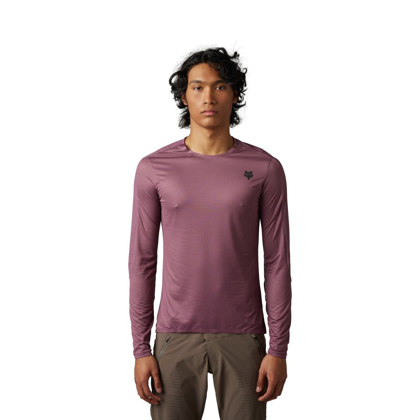Fox Flexair Ascent Long Sleeve Jersey - S - Cordovan