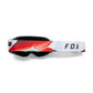 Fox Vue SYZ Goggles - One Size Fits Most -  Black - White - Red Mirror Lens