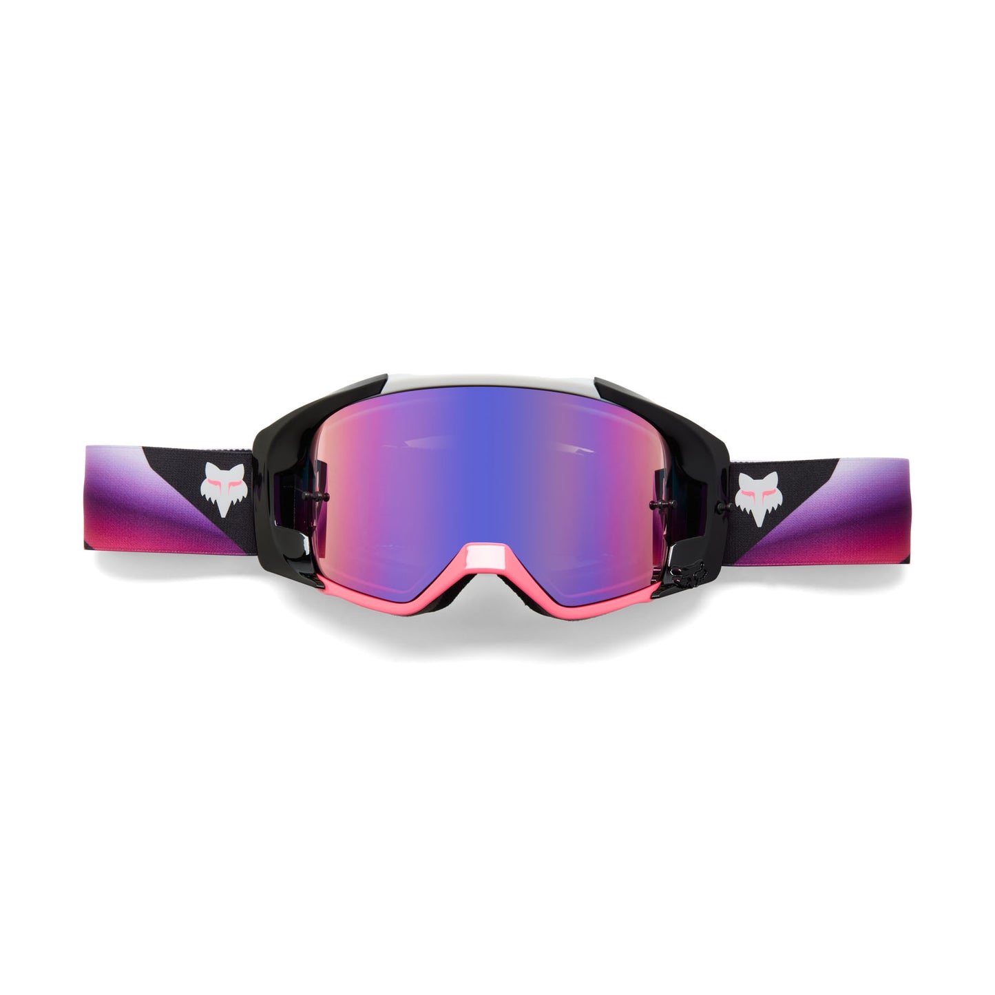 Fox Vue SYZ Goggles - One Size Fits Most - Light Grey - Purple Mirror Lens