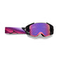 Fox Vue SYZ Goggles - One Size Fits Most - Light Grey - Purple Mirror Lens