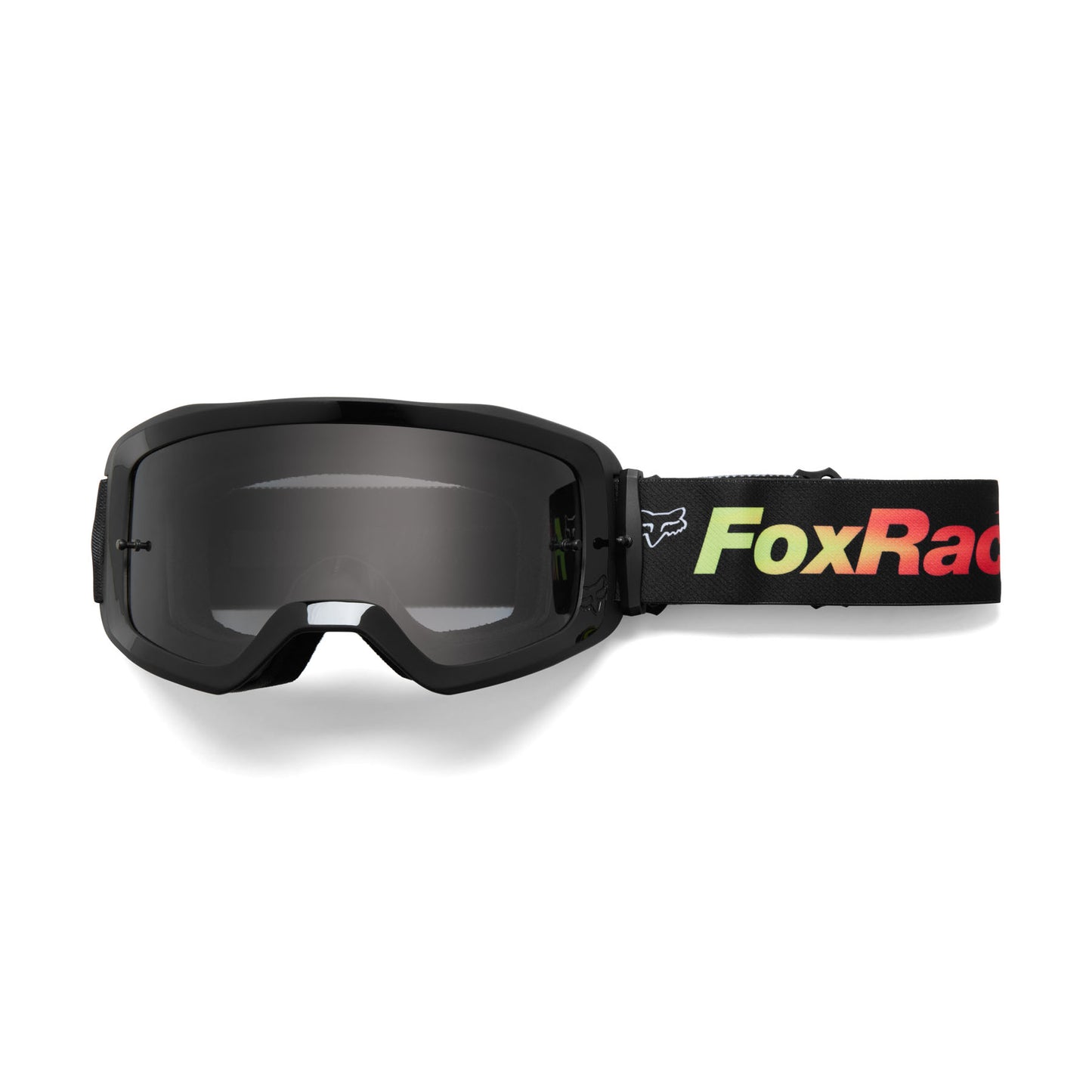 Fox Main Statk Goggles - One Size Fits Most -  Black - Red - Smoke Grey Lens
