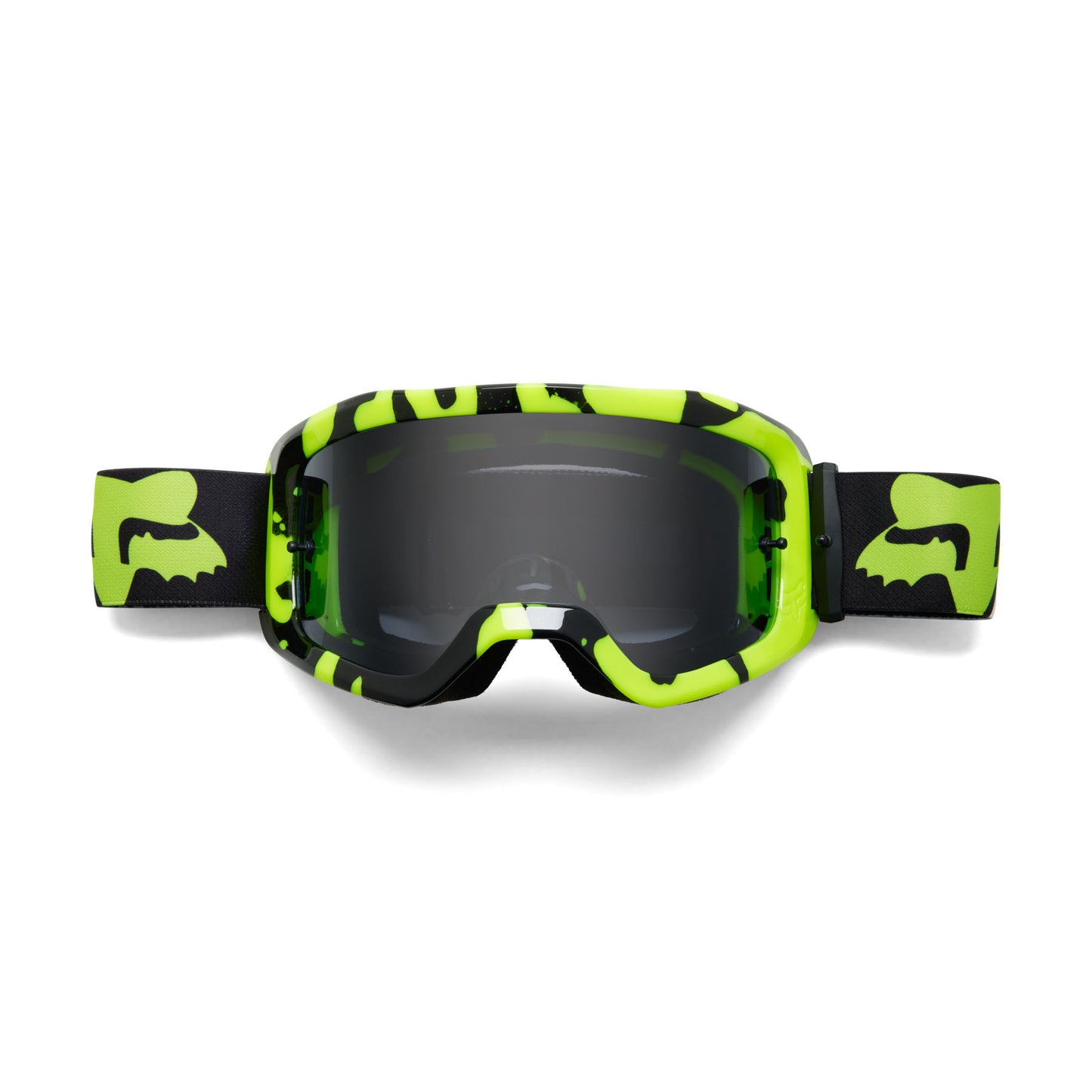 Fox Main Morphic Goggles - One Size Fits Most -  Black - Yellow - Smoke Grey Lens