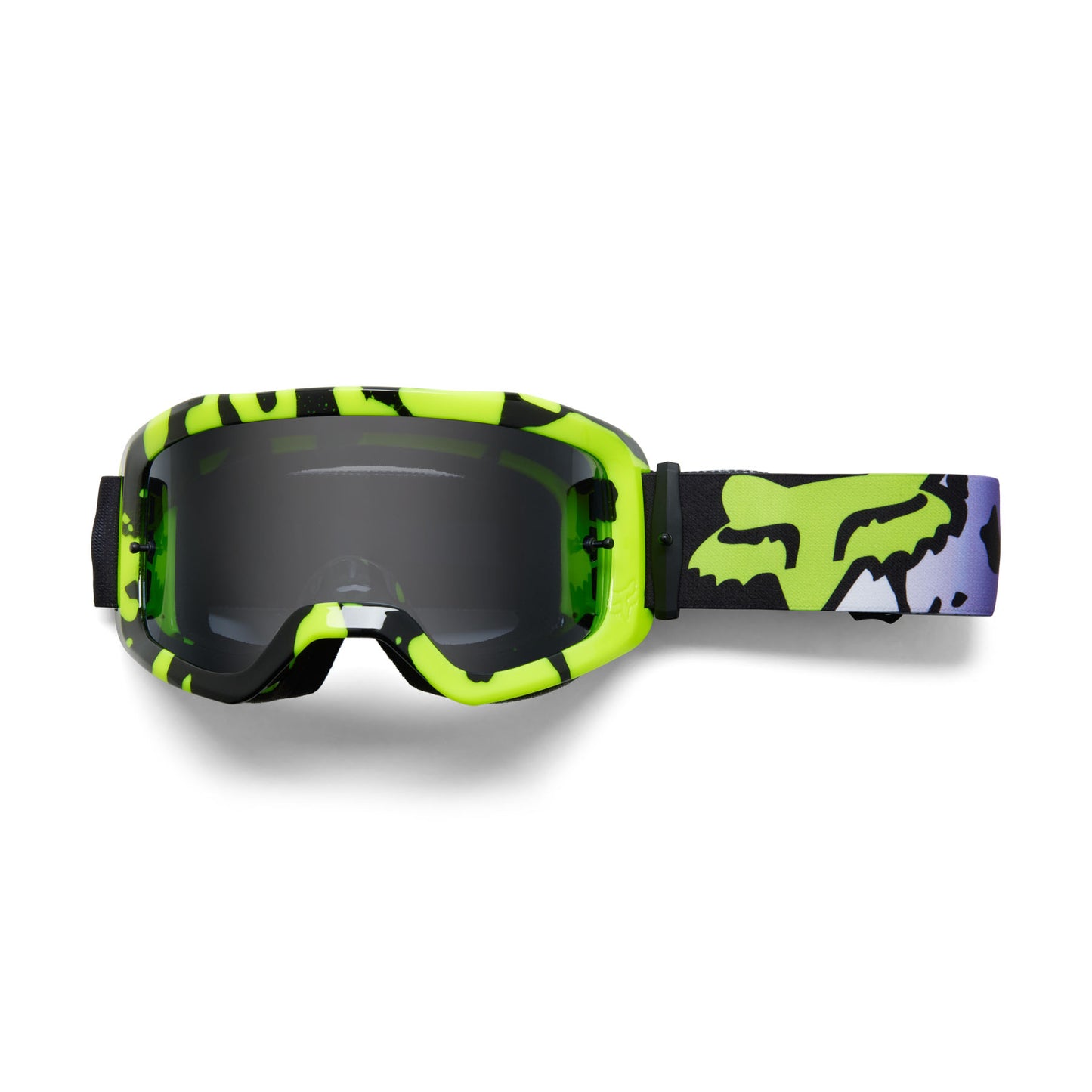 Fox Main Morphic Goggles - One Size Fits Most -  Black - Yellow - Smoke Grey Lens