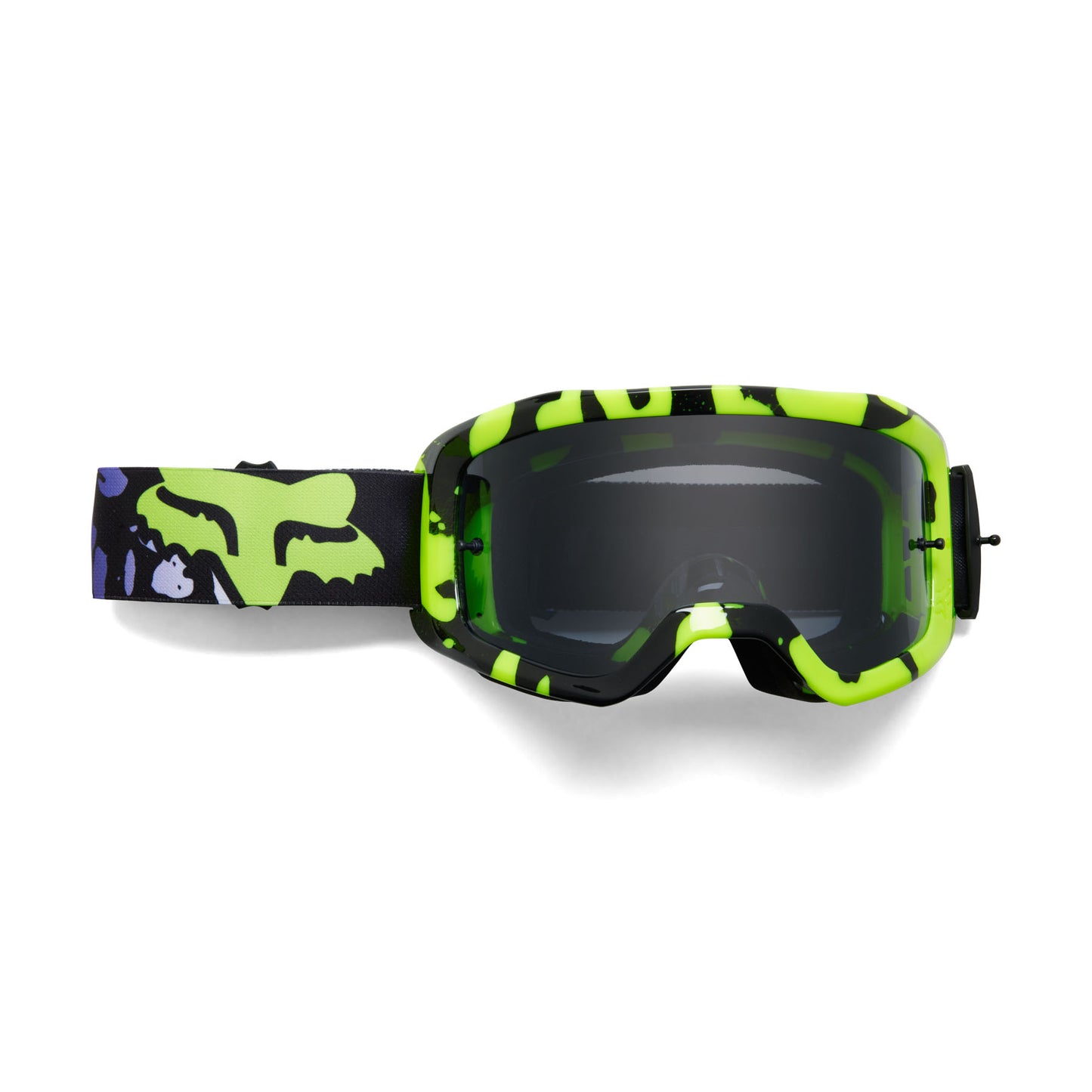 Fox Main Morphic Goggles - One Size Fits Most -  Black - Yellow - Smoke Grey Lens