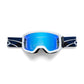 Fox Goat Strafer Goggles - One Size Fits Most -  Navy - Blue Mirror Lens
