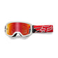 Fox Goat Strafer Goggles - One Size Fits Most -  Flo Red - Red Mirror Lens