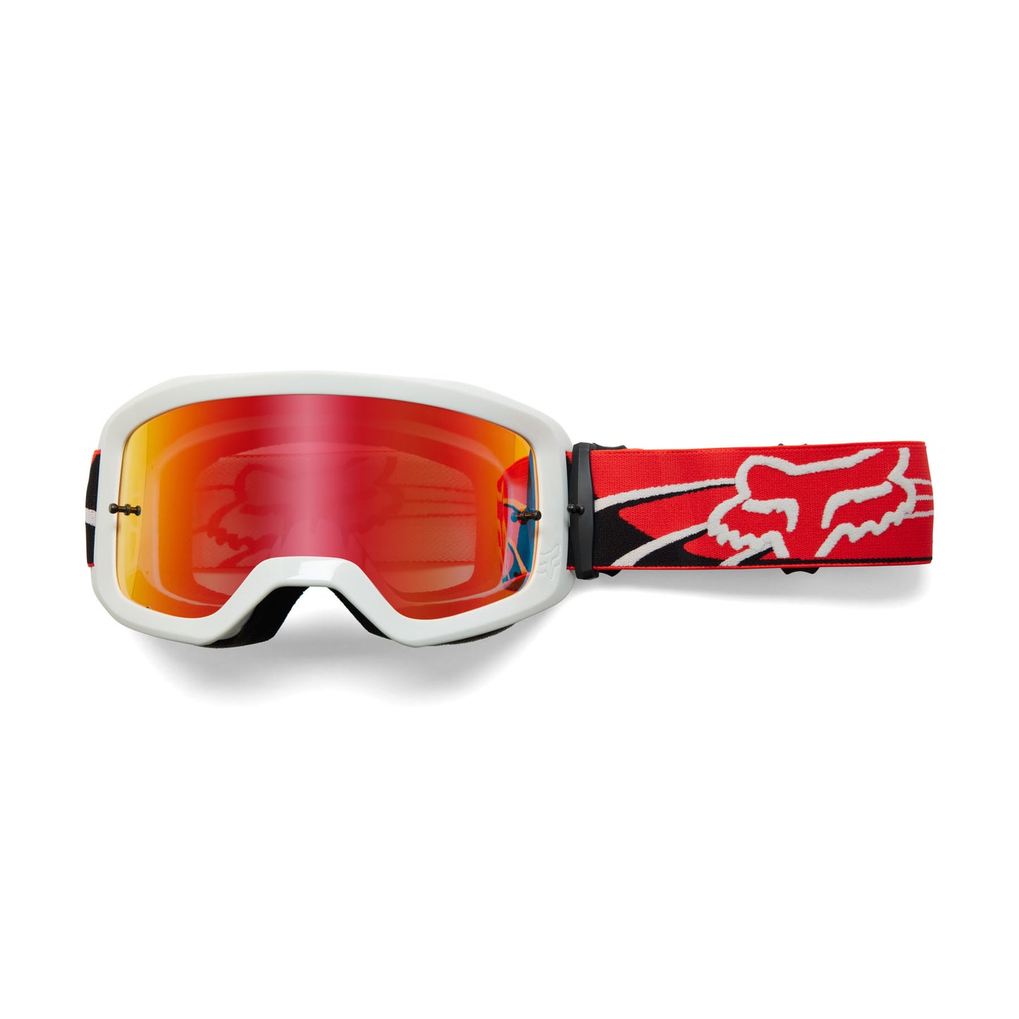 Fox Goat Strafer Goggles - One Size Fits Most -  Flo Red - Red Mirror Lens