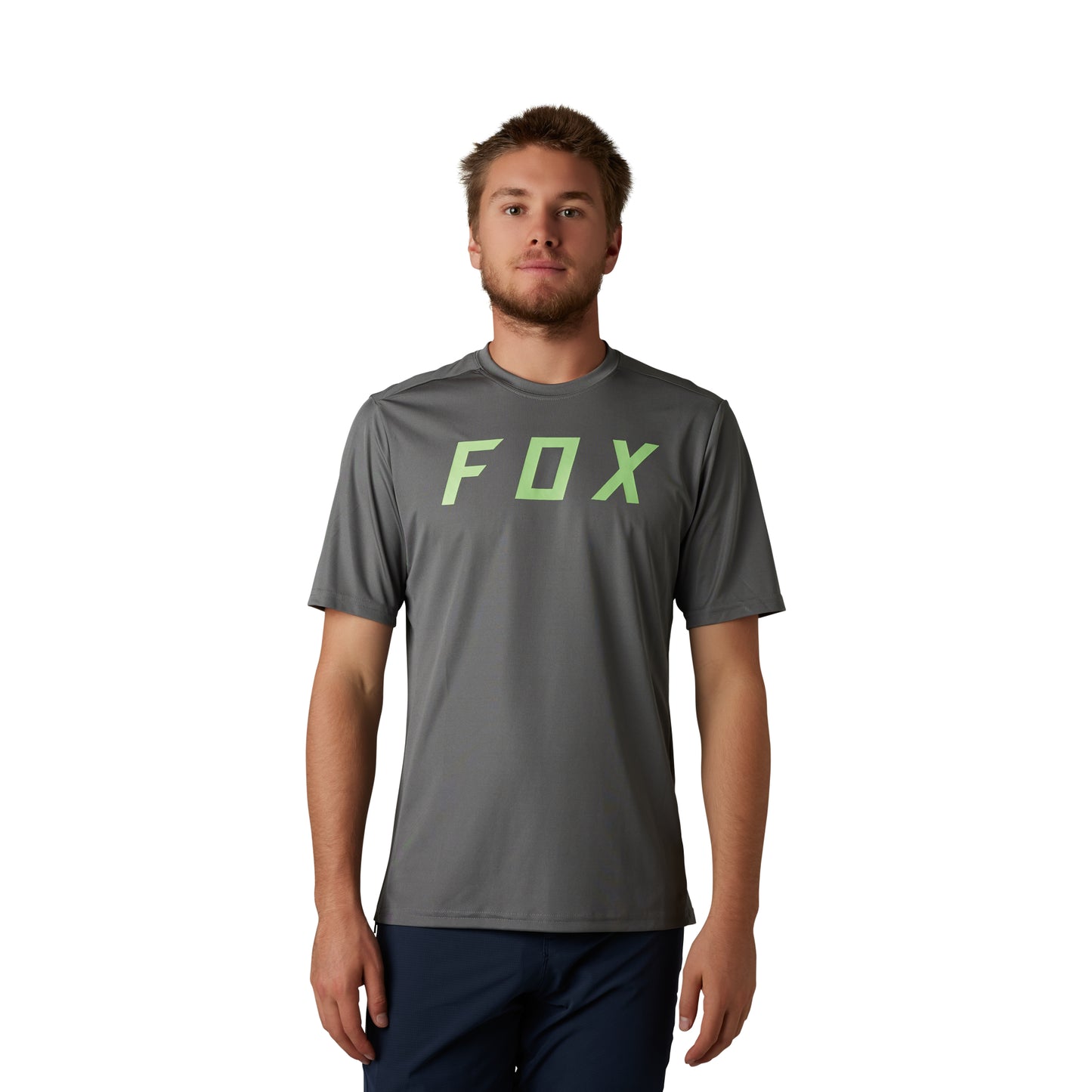 Fox Ranger Moth Race Short Sleeve Jersey - L - Pewter