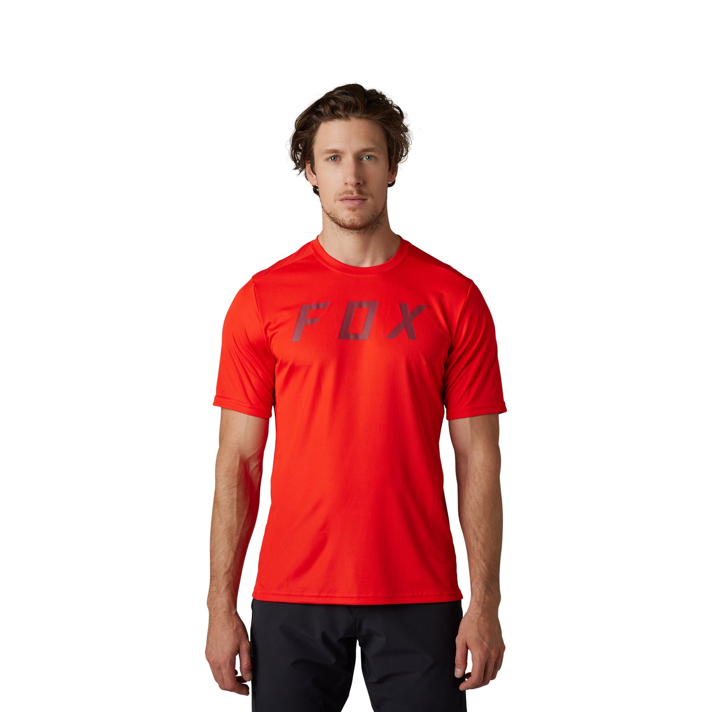 Fox Ranger Moth Race Short Sleeve Jersey - L - Flo Red