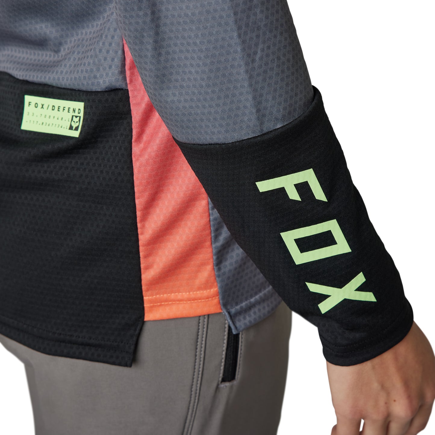 Fox Ranger Women's Defend Race Long Sleeve Jersey - Women's L - Pewter