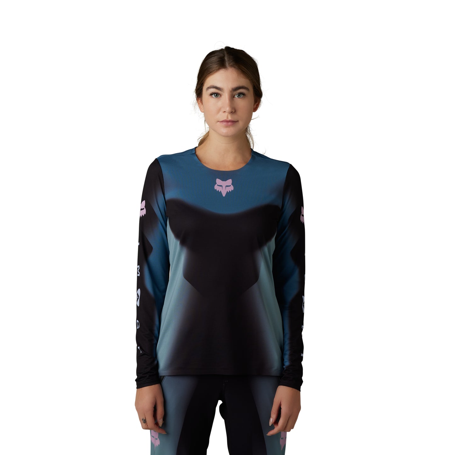 Fox Flexair Ascent TS57 Women's Short Sleeve Jersey - Women's XS - Black
