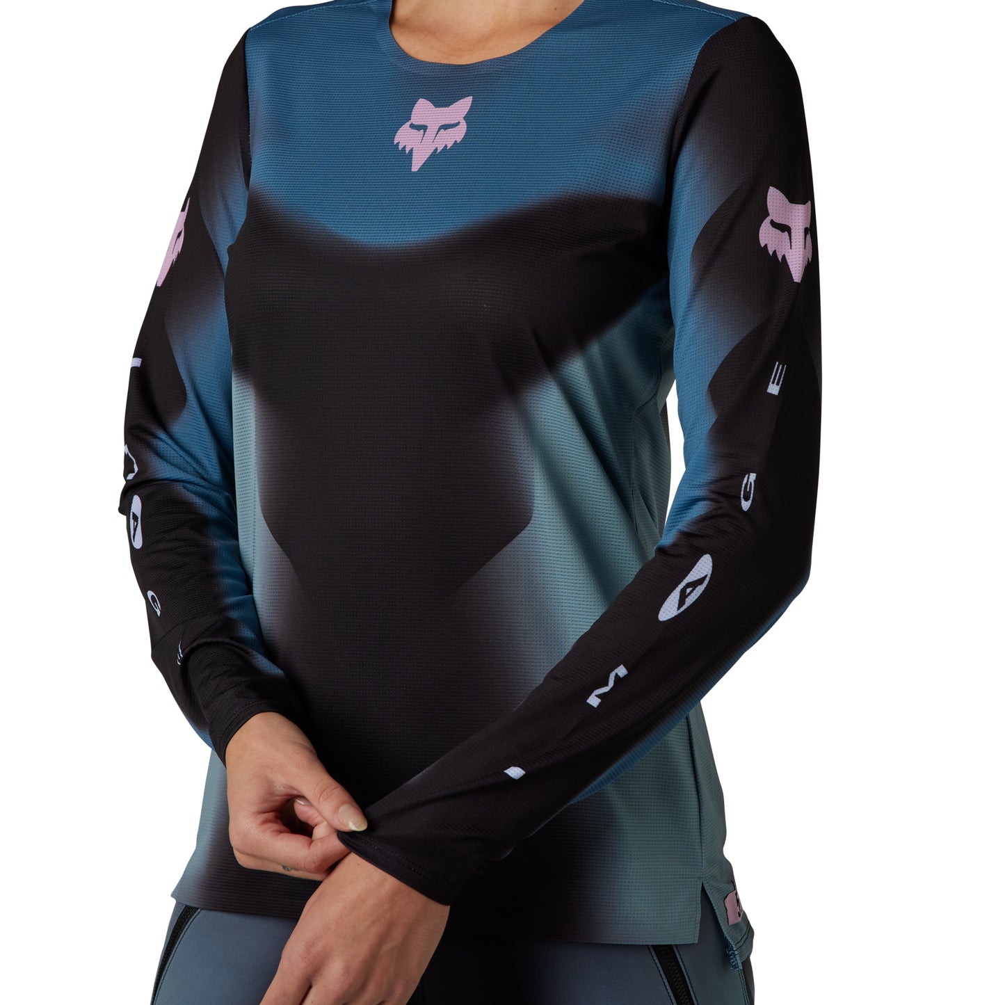 Fox Flexair Ascent TS57 Women's Short Sleeve Jersey - Women's M - Black