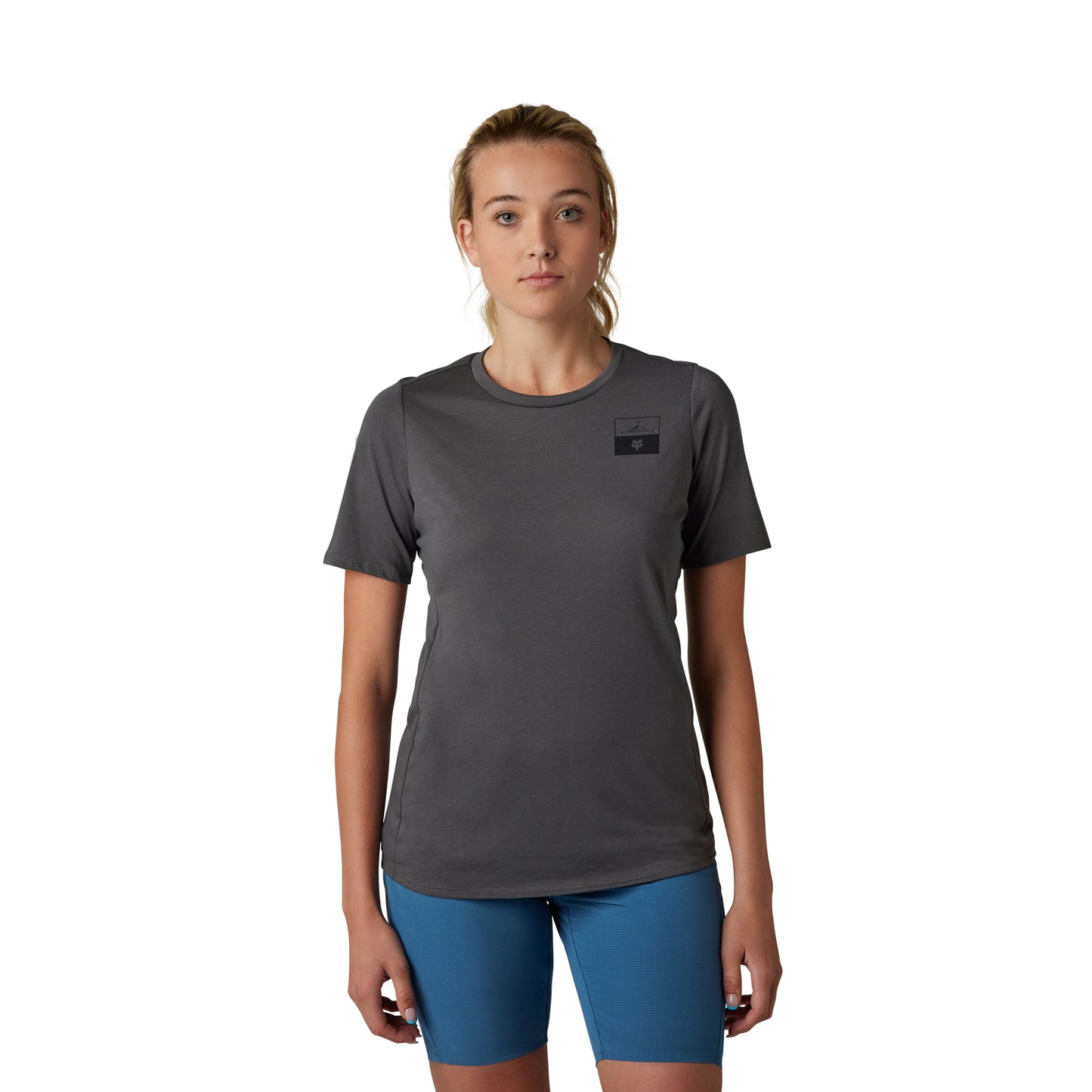 Fox Flexair DriRelease Fract Women's Short Sleeve Jersey - Women's XL - Pewter