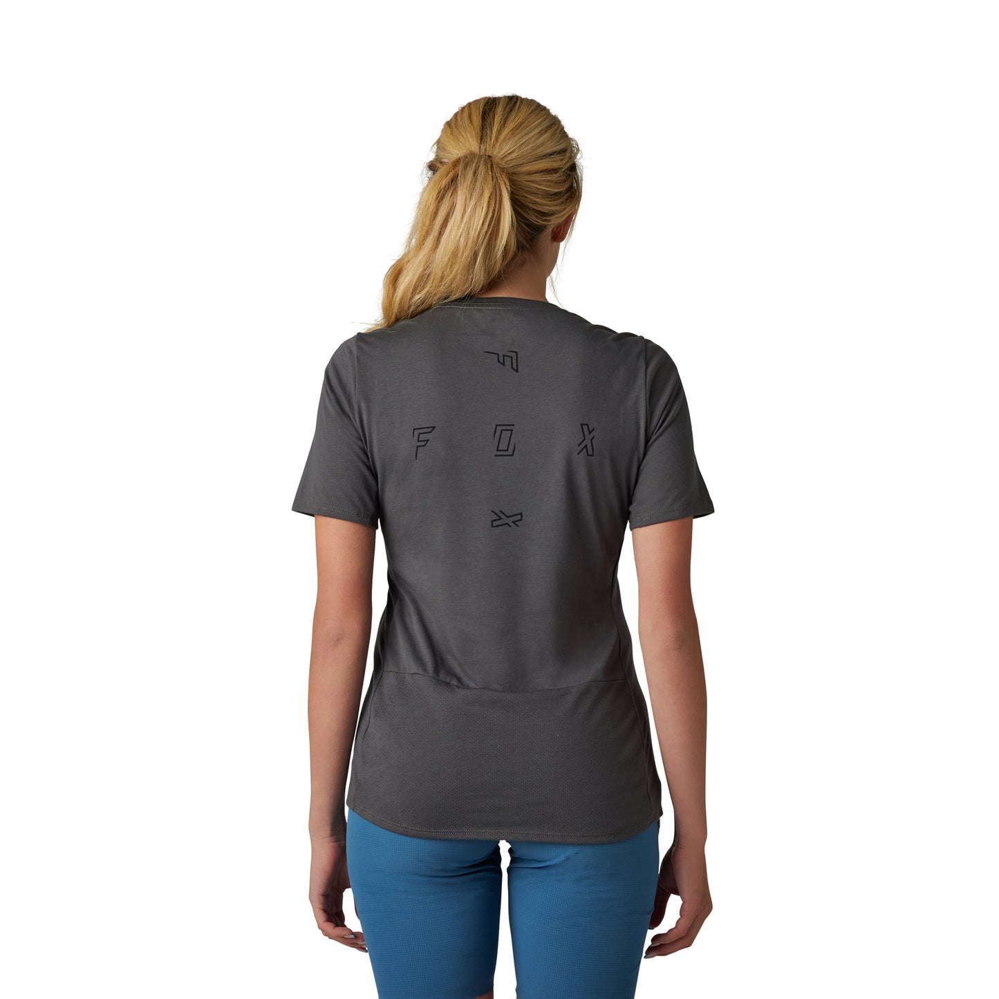 Fox Flexair DriRelease Fract Women's Short Sleeve Jersey - Women's M - Pewter