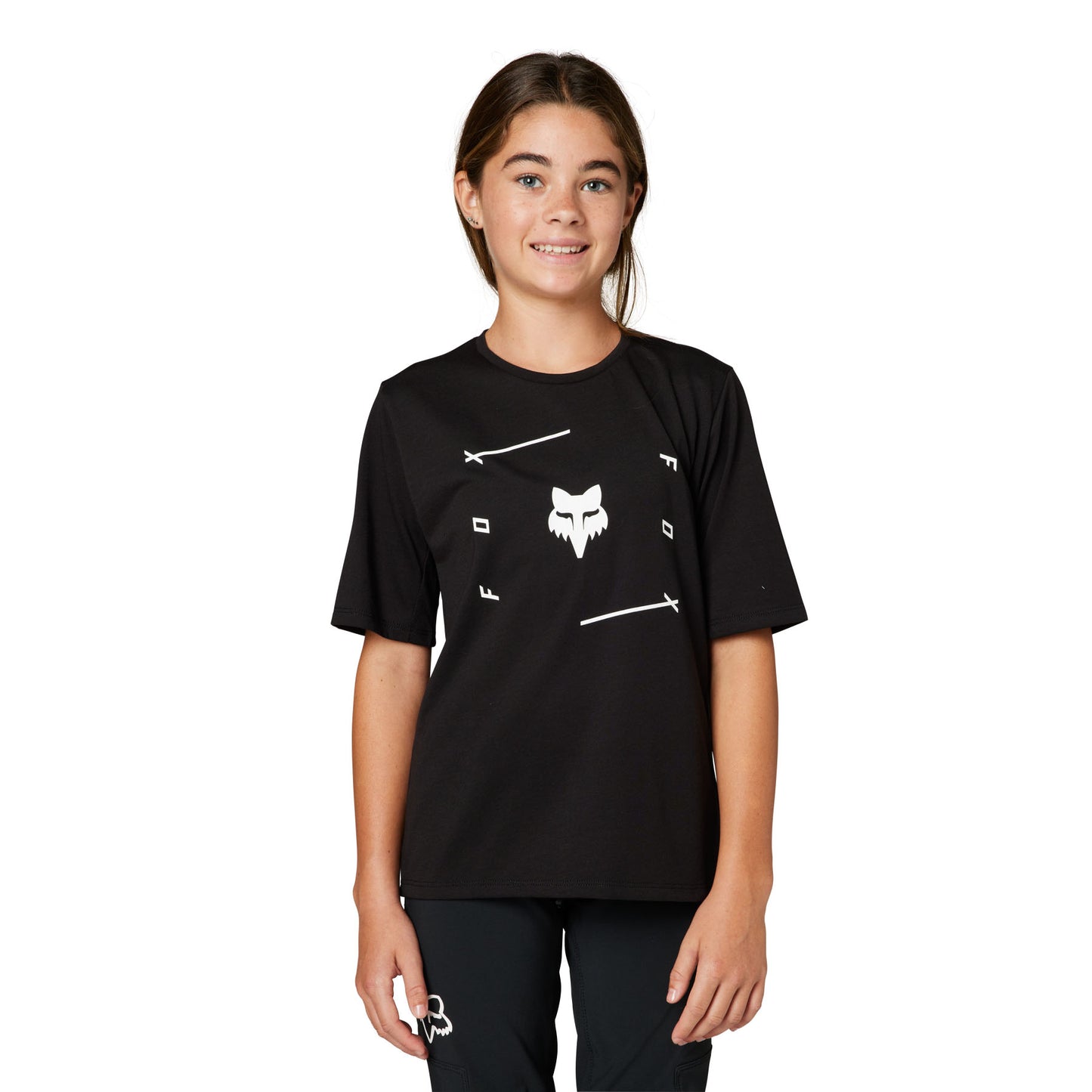 Fox Ranger DriRelease Veni Youth Short Sleeve Jersey - Youth S - Black
