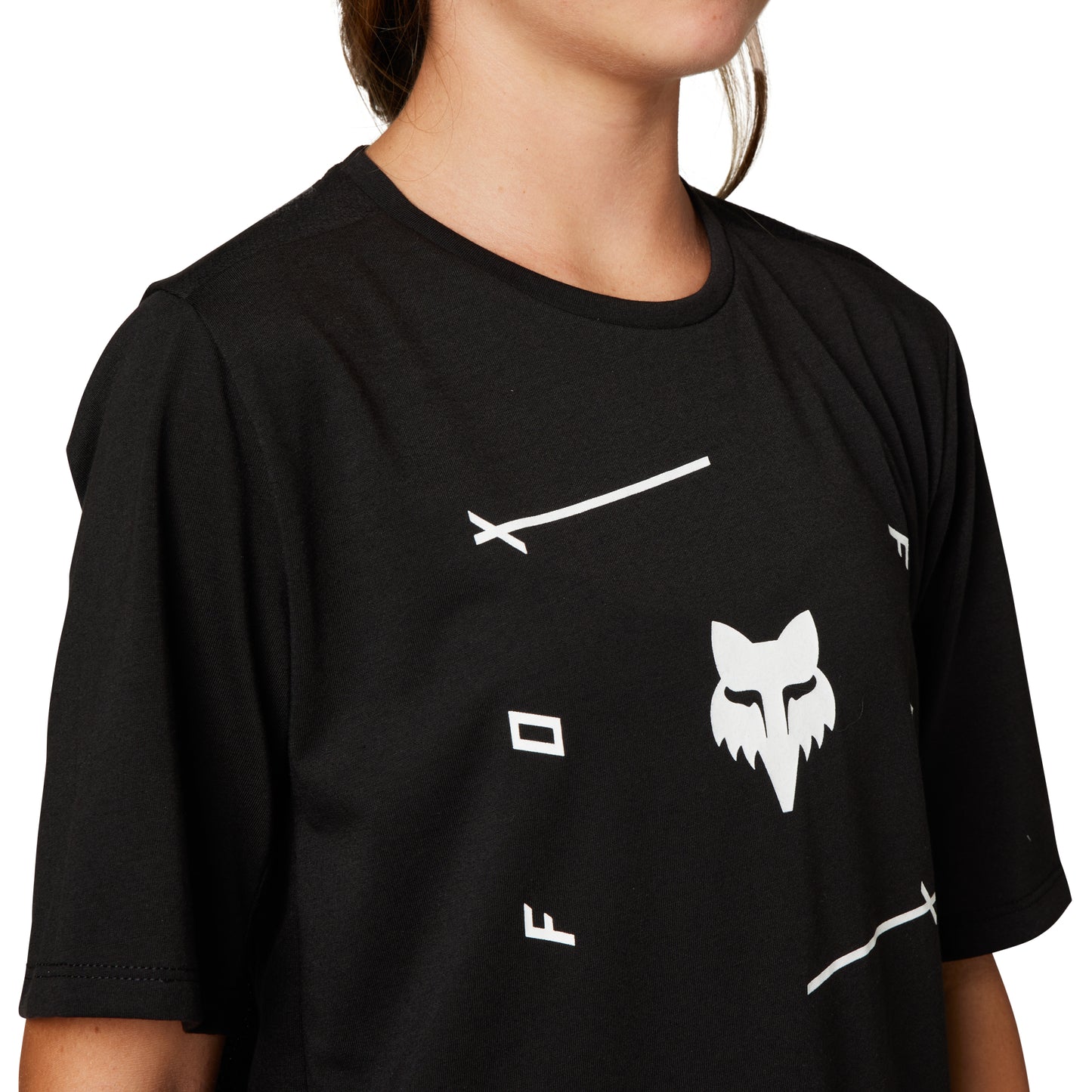 Fox Ranger DriRelease Veni Youth Short Sleeve Jersey - Youth M - Black