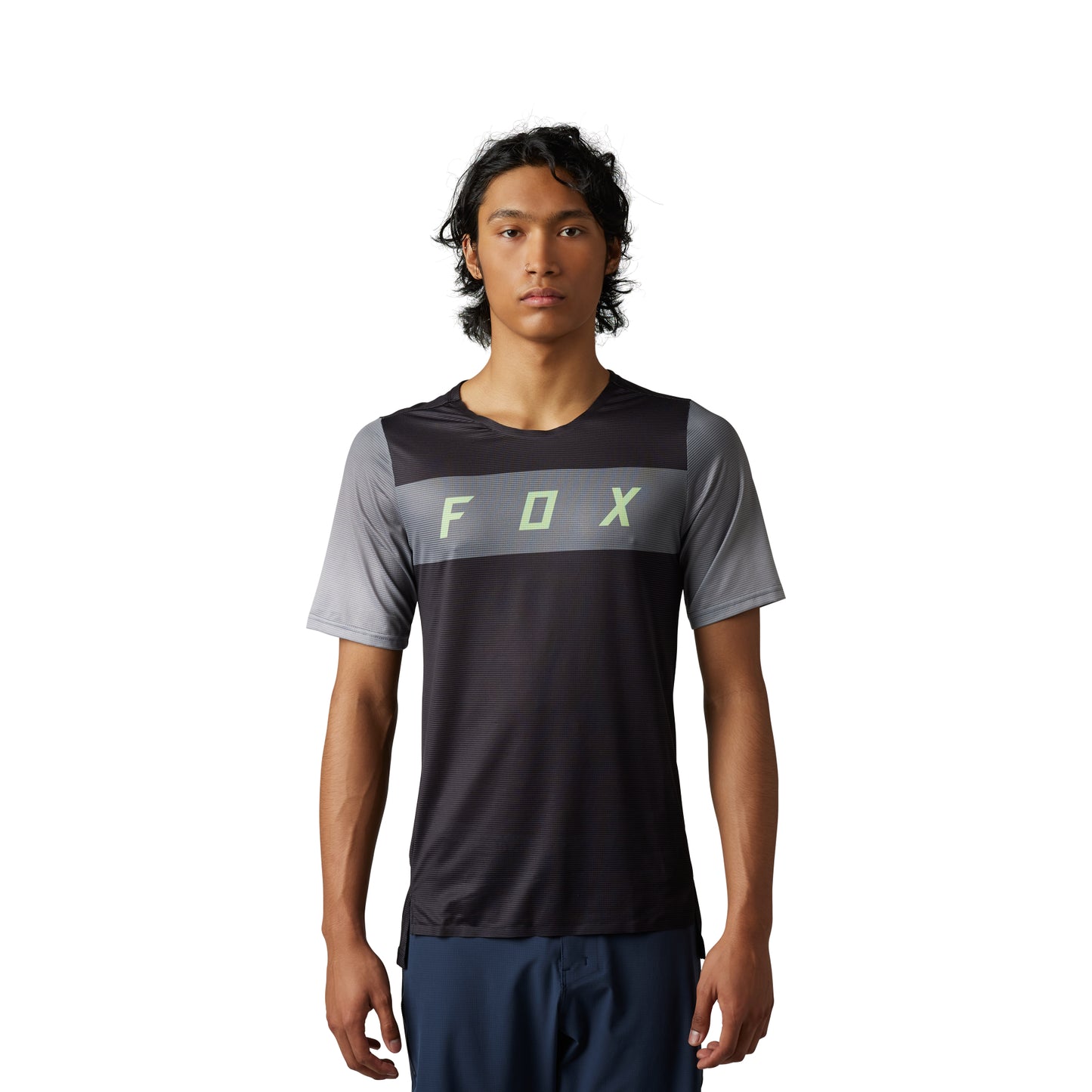 Fox Flexair Arcadia Short Sleeve Jersey - M - Black