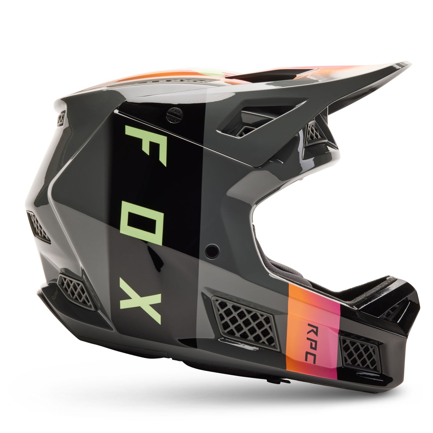 Fox Rampage Pro Carbon MIPS Helmet - L - Reez Pewter