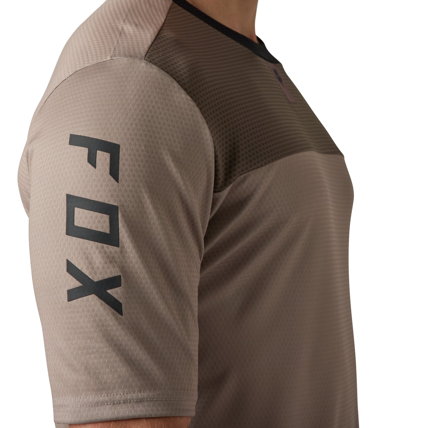 Fox Defend Short Sleeve Jersey - S - Mocha