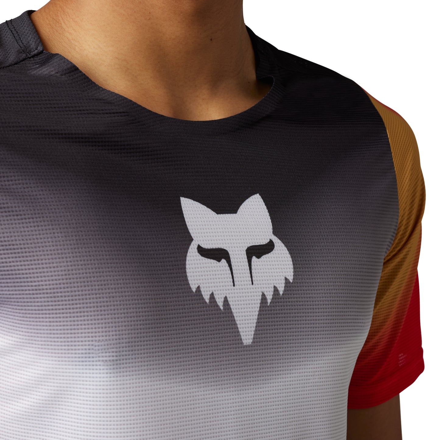 Fox Flexair Novah Short Sleeve Jersey - L - Black - White