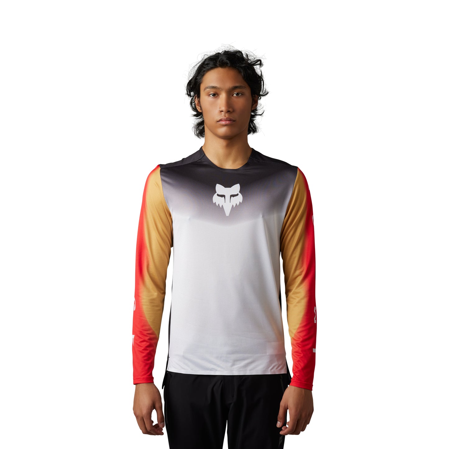 Fox Flexair Novah Long Sleeve Jersey - XL - Black - White