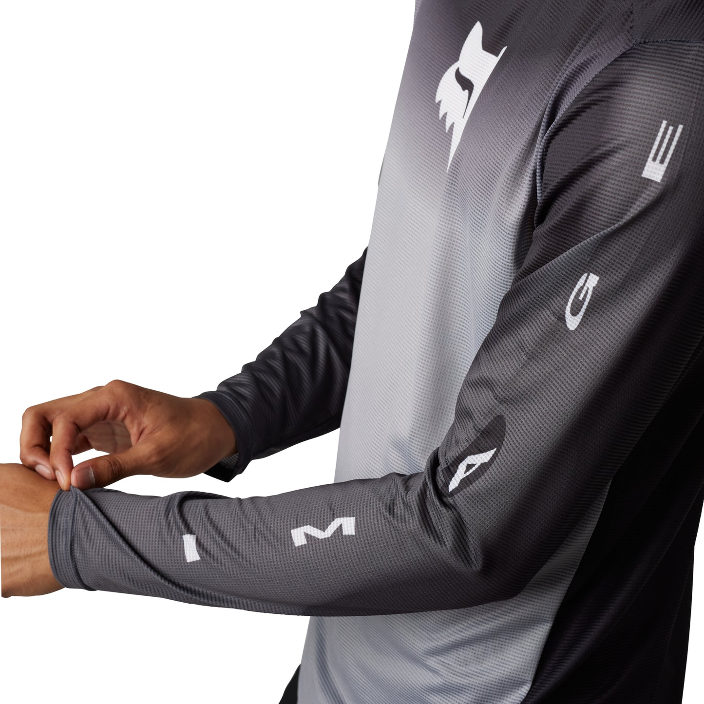 Fox Flexair Novah Long Sleeve Jersey - M - Steel Grey