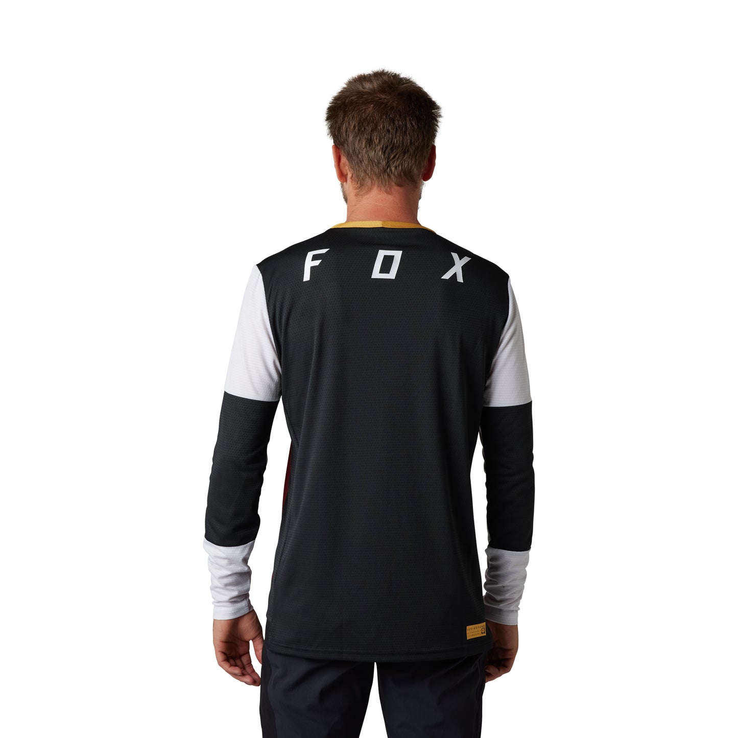 Fox Defend Aurora Long Sleeve Jersey - L - Black - White
