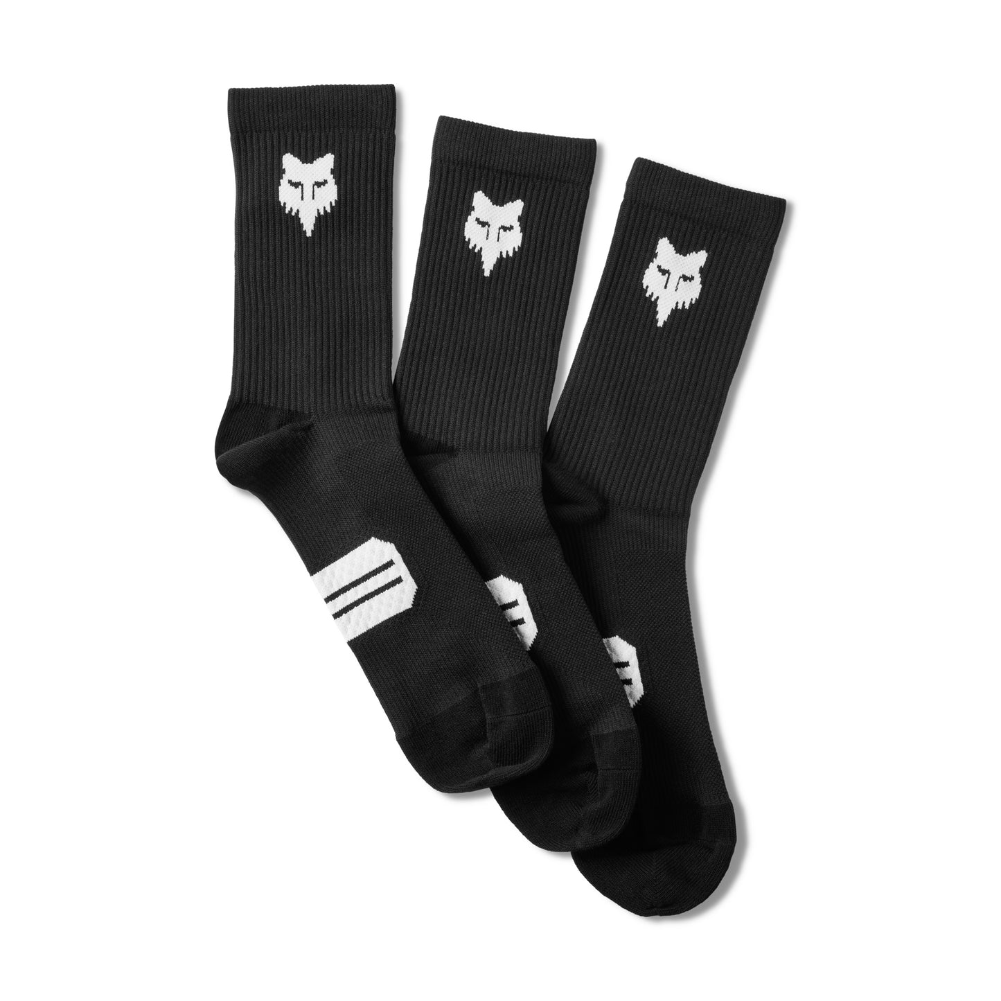 Fox Ranger 6 Inch Prepack Socks - S-M - Black - 2023