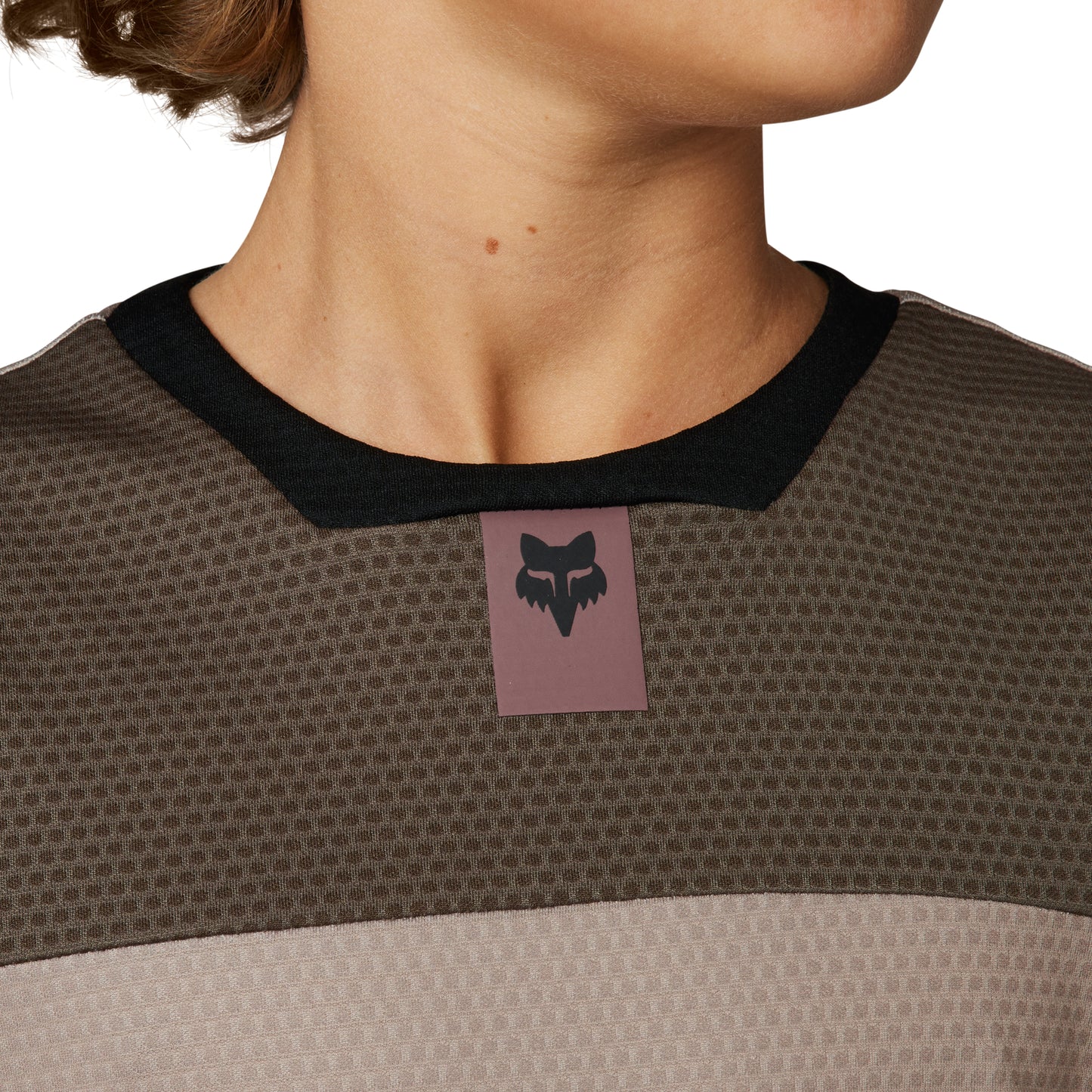 Fox Ranger Defend Youth Short Sleeve Jersey - Youth M - Mocha