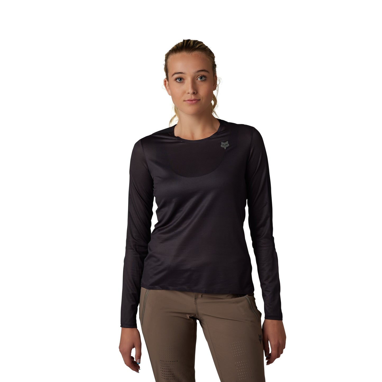 Fox Flexair Ascent Women's Long Sleeve Jersey - Women's M - Black