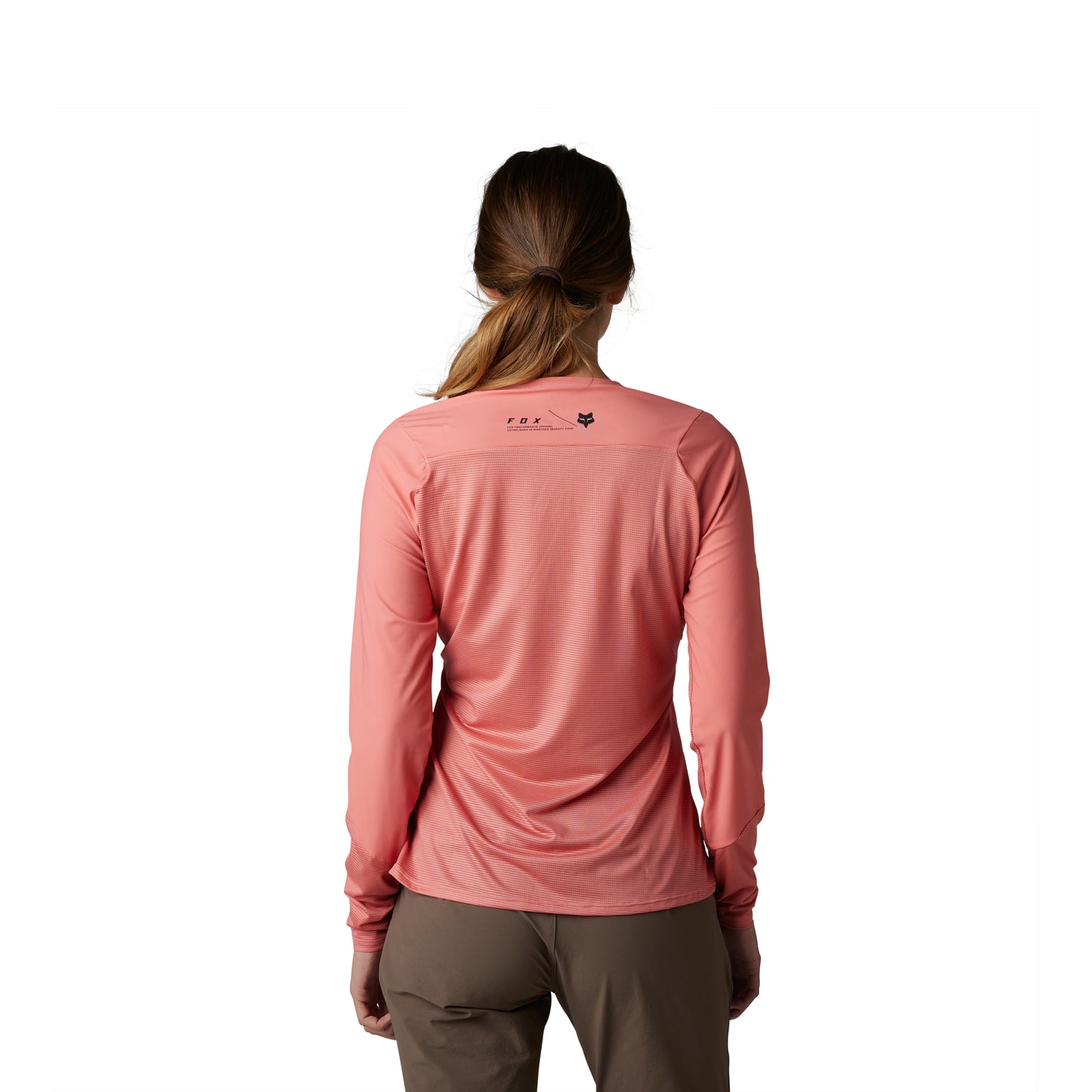 Fox Flexair Ascent Women's Long Sleeve Jersey - Women's L - Salmon