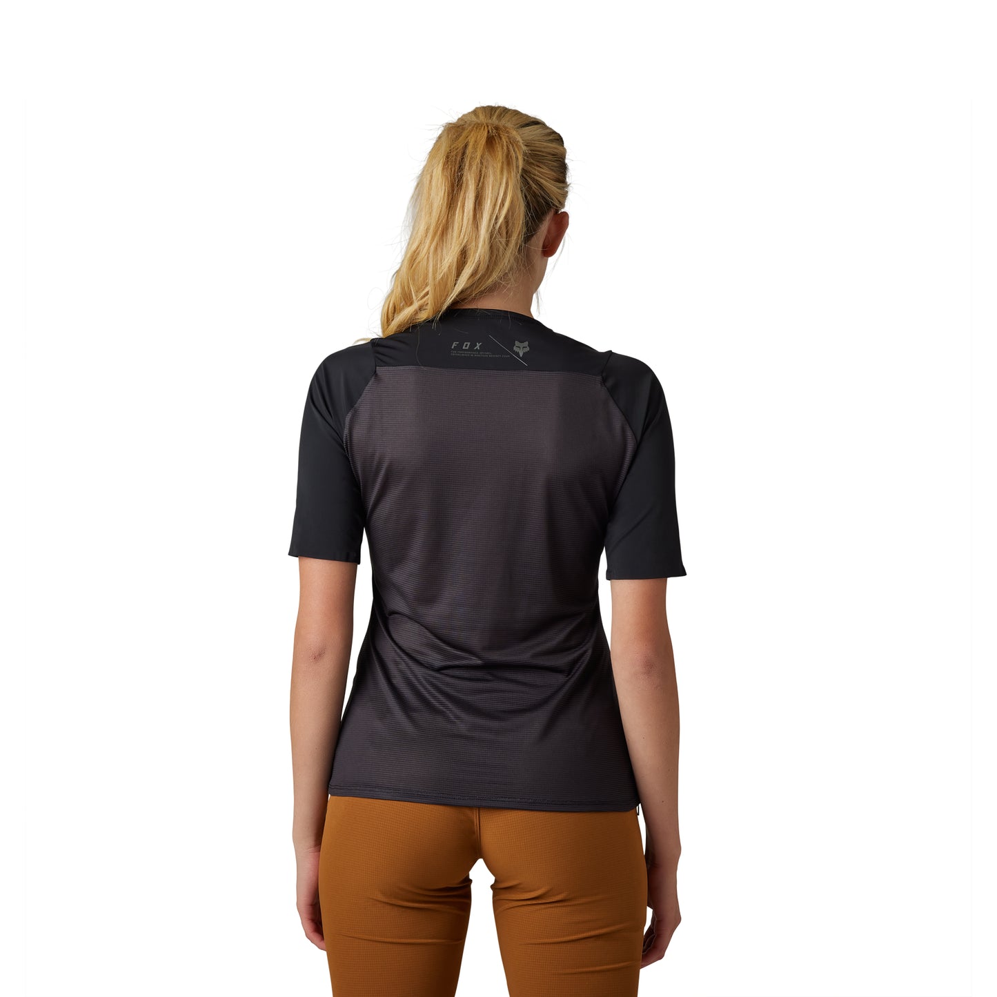 Fox Flexair Ascent Women's Short Sleeve Jersey - Women's XL - Black - 2023