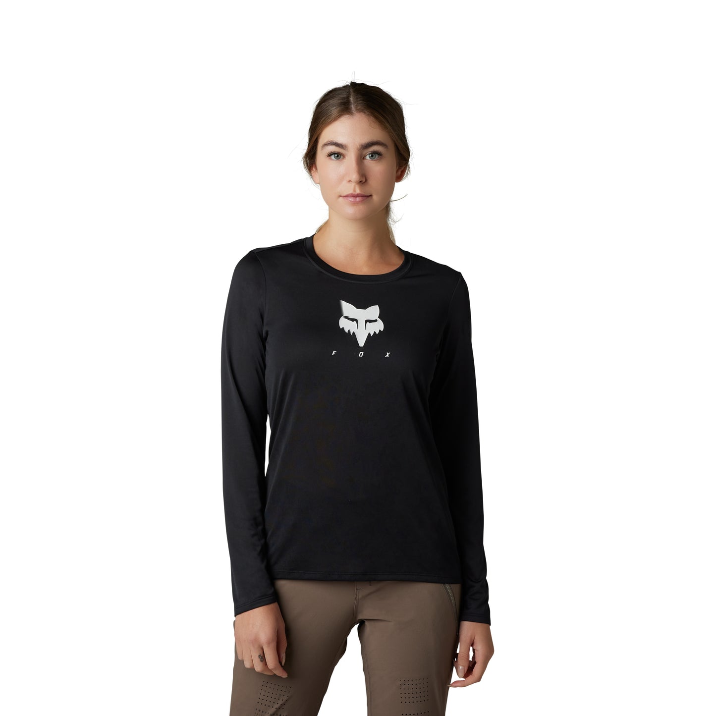 Fox Ranger Tru Dri Women's Long Sleeve Jersey - Women's S - Black - 2023