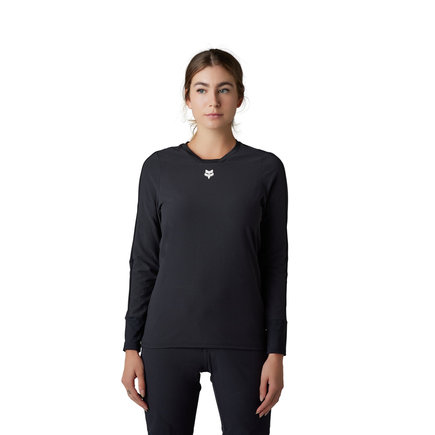 Fox Ranger Women's Defend Thermal Long Sleeve Jersey - Women's L - Black