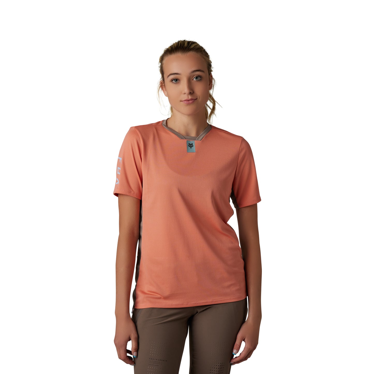 Fox Ranger Women's Defend Short Sleeve Jersey - Women's XL - Salmon