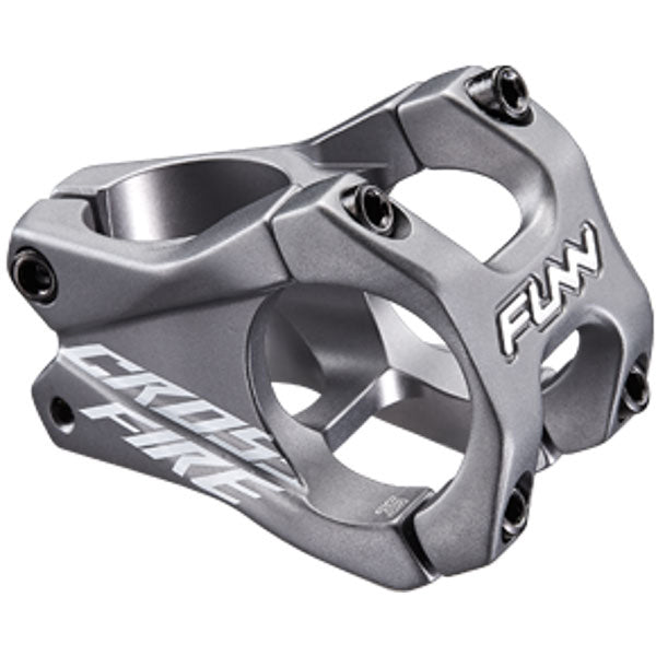FUNN Crossfire Stem - Grey - 31.8mm - 35mm x 0 Degree - 1 1-8th Inch