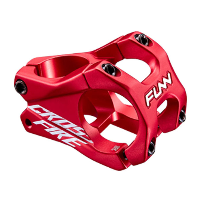 FUNN Crossfire Stem - Red - 31.8mm - 35mm x 0 Degree - 1 1-8th Inch
