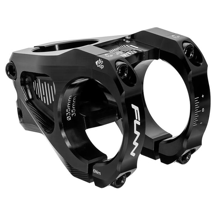 FUNN Equalizer Stem - Black - 35mm - 50mm x 10 Degree - 1 1-8th Inch