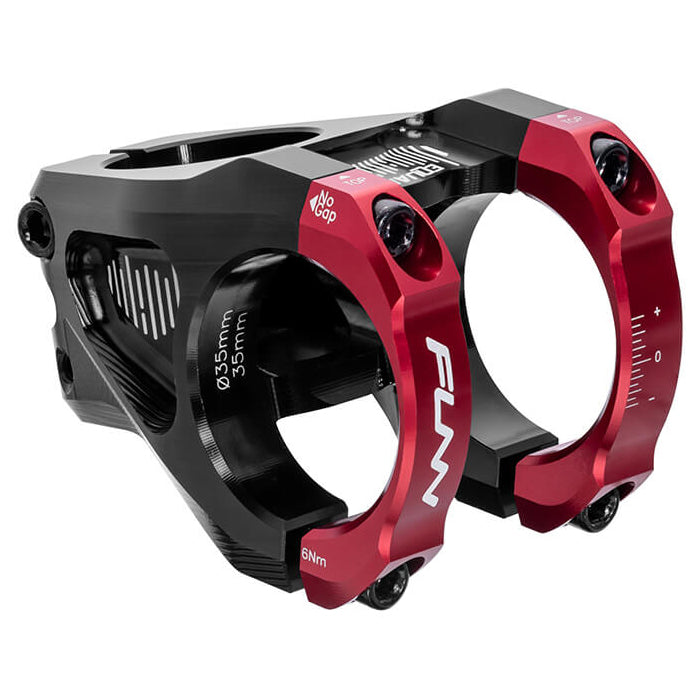 FUNN Equalizer Stem - Red - 31.8mm - 42mm x 10 Degree - 1 1-8th Inch