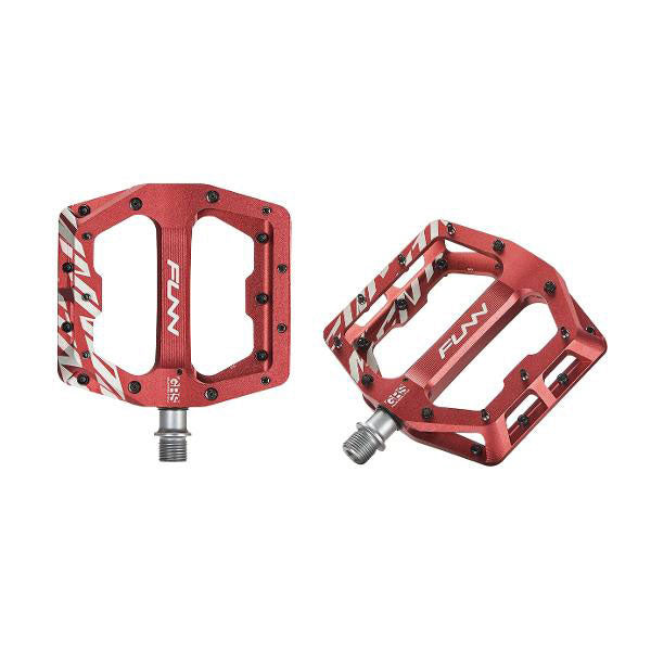 FUNN Funndamental Aluminium Pedals - Red